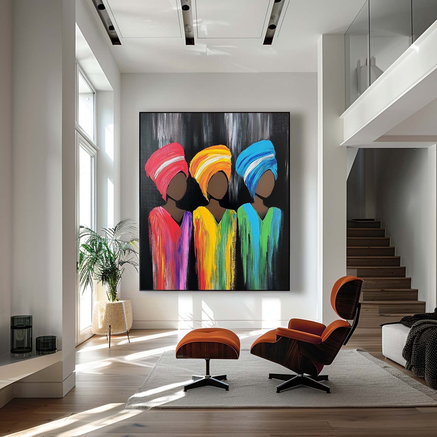 Wall Art People Neo-Pop Silhouette Maximalist