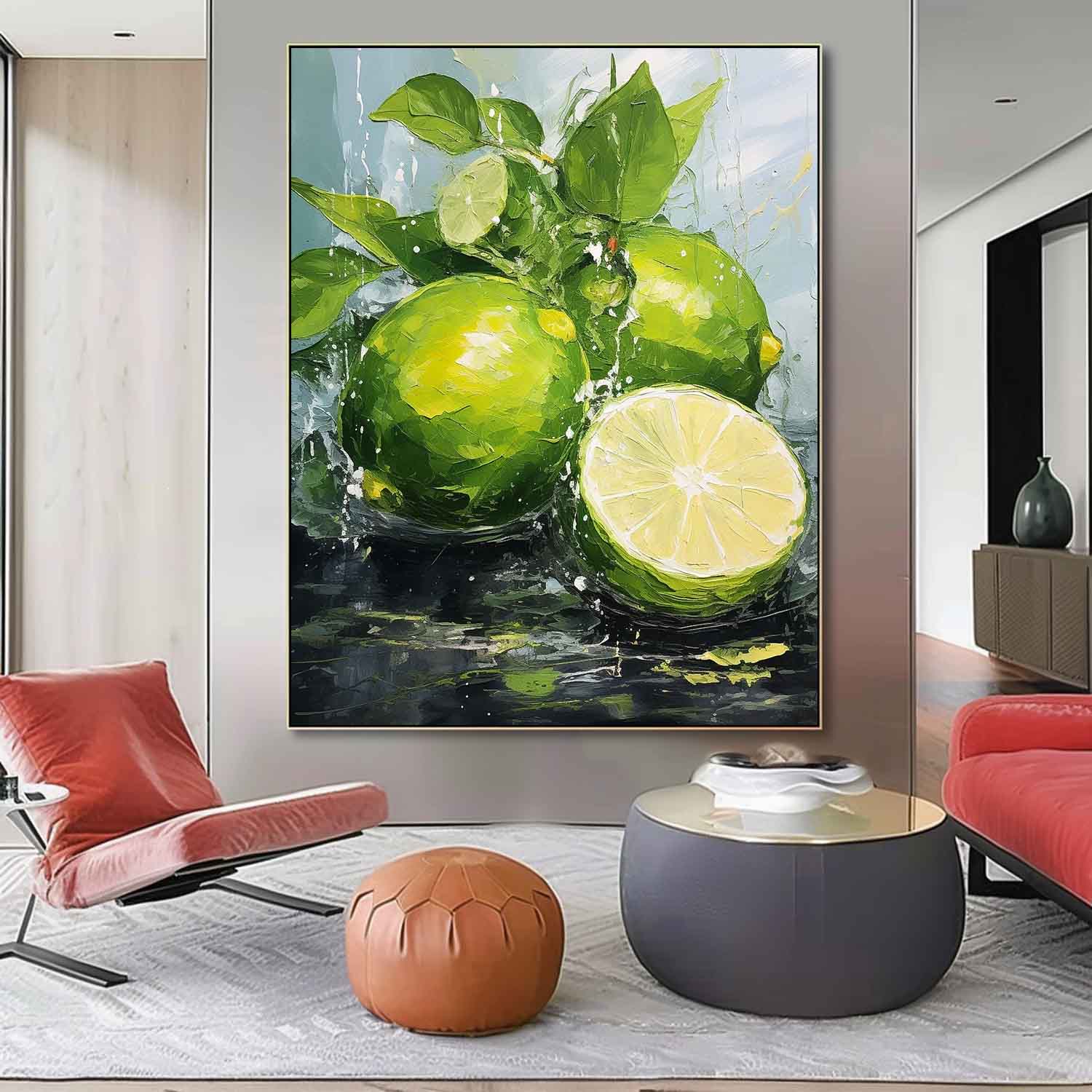 Abstract Canvas Art AB589 - Neutralighting