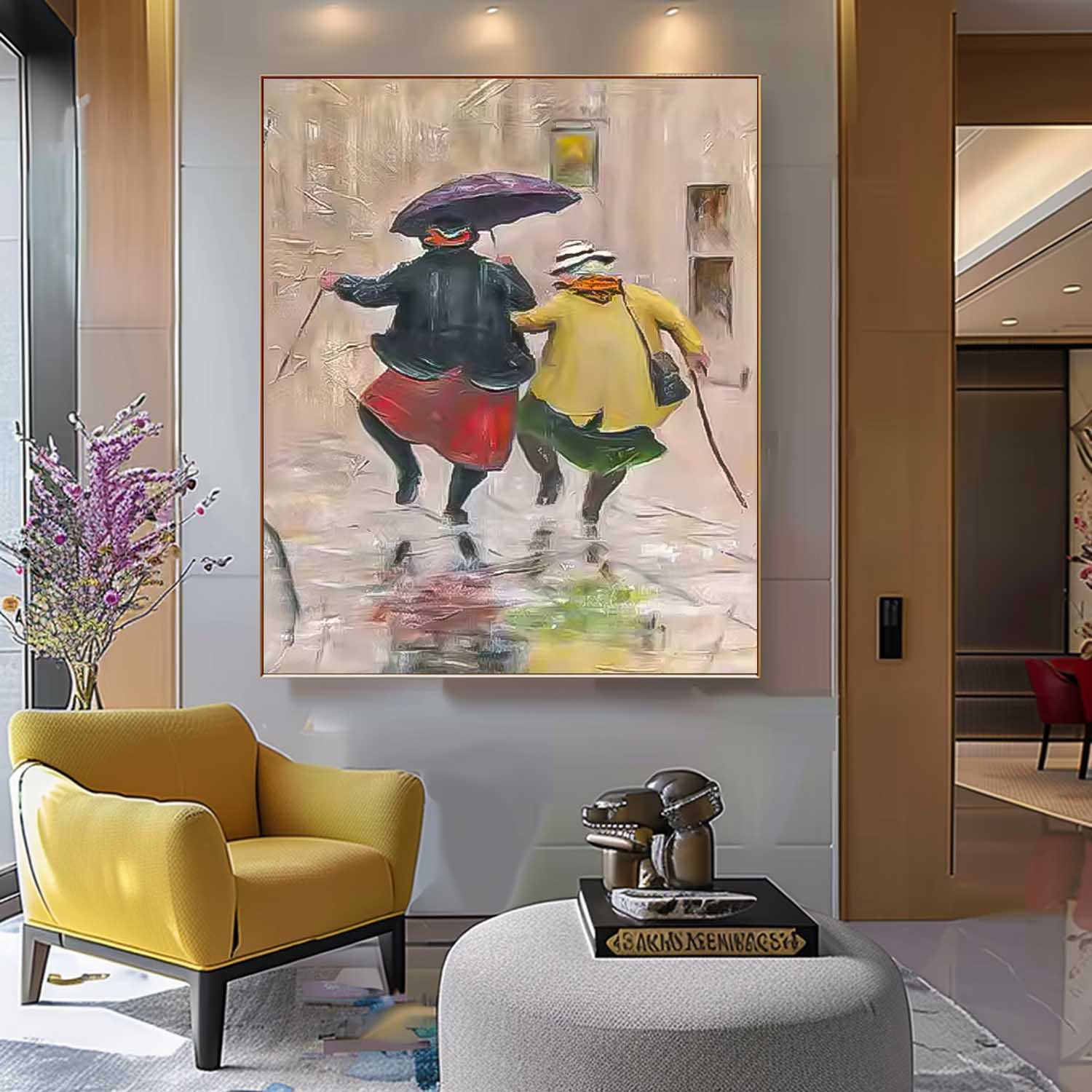 Wall Art Figurative Street Elegant Warm