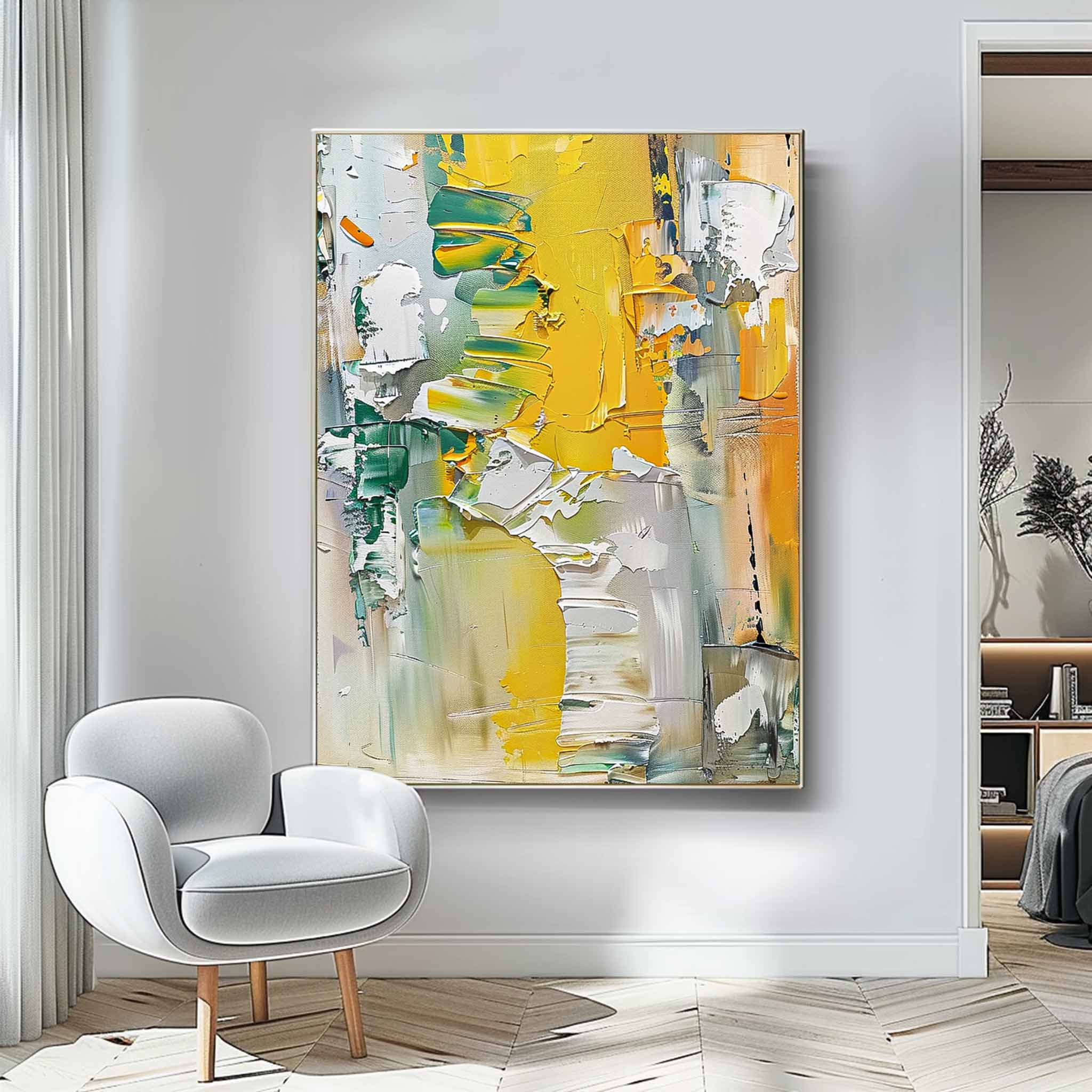 Wall Art Vibrant Impasto Abstract Expressionist