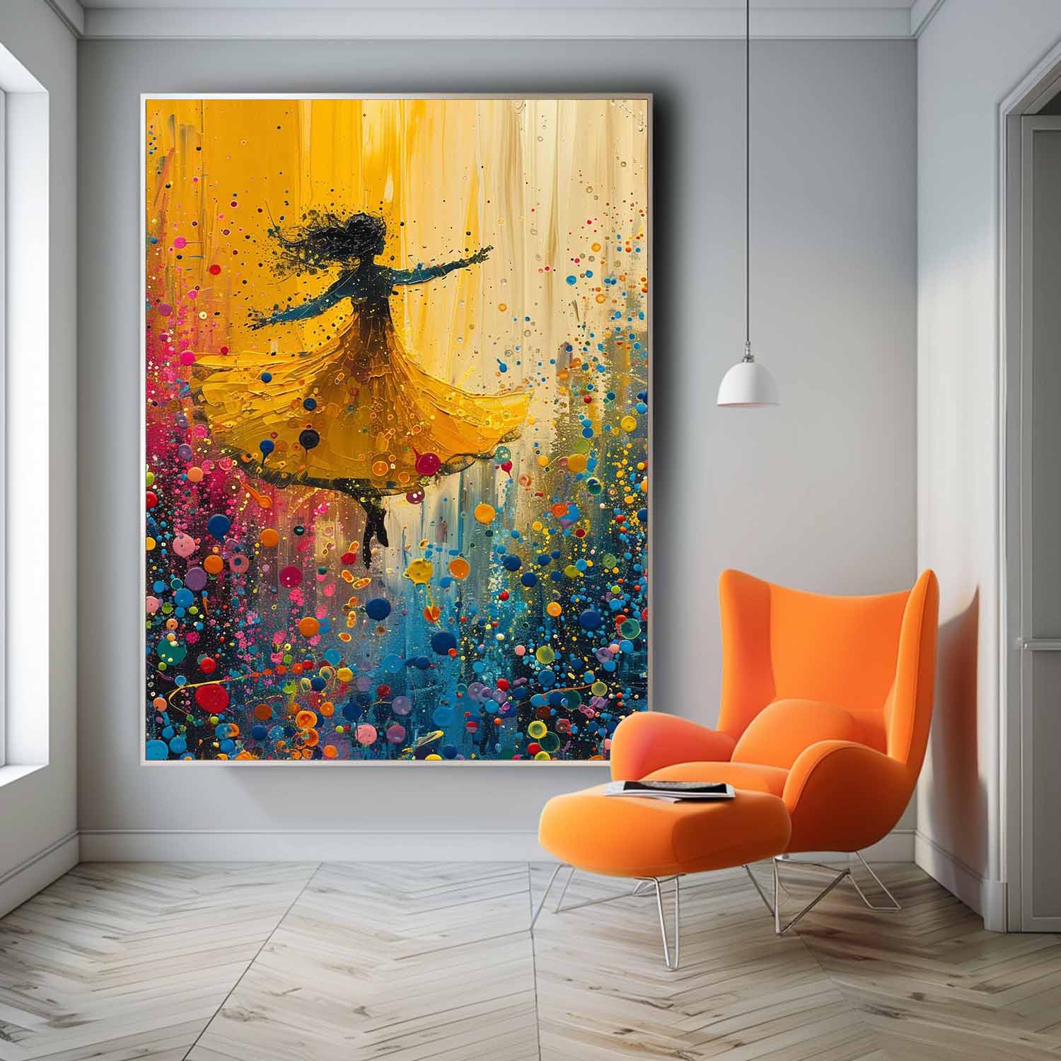 Wall Art Impasto Expressionist Figurative Dance