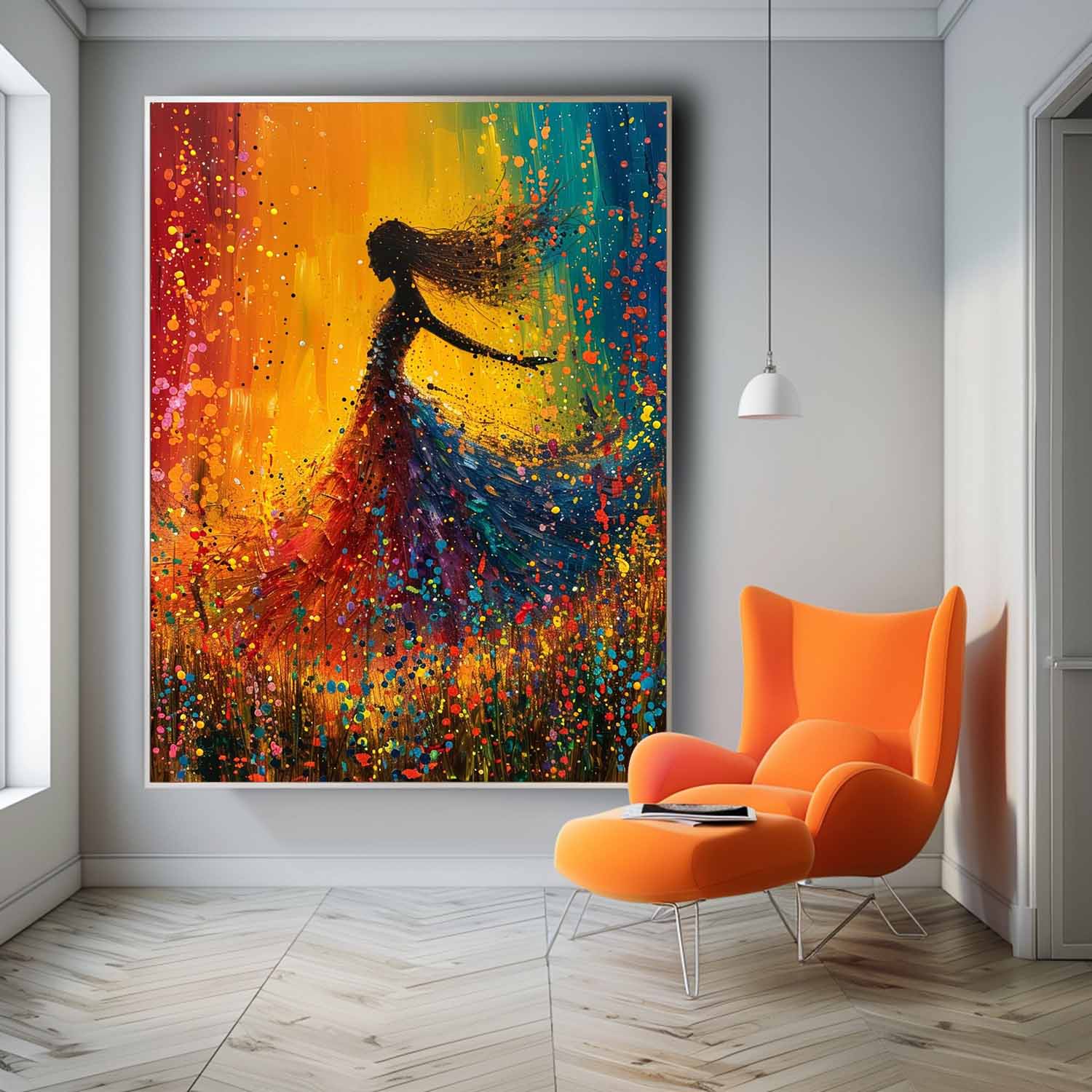 Wall Art People Painterly Dynamic Dance