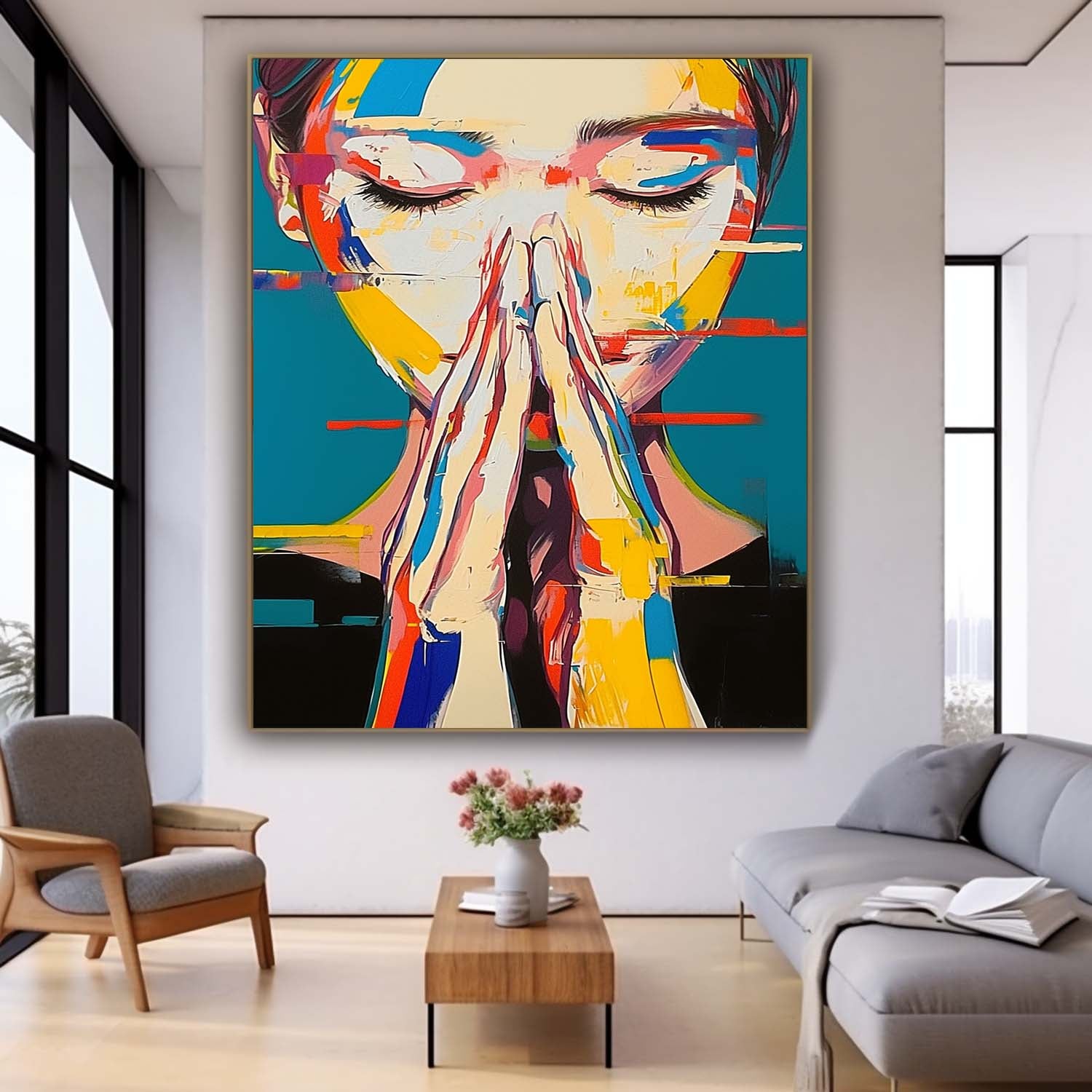 Wall Art Vibrant People Emotional Atmosphere
