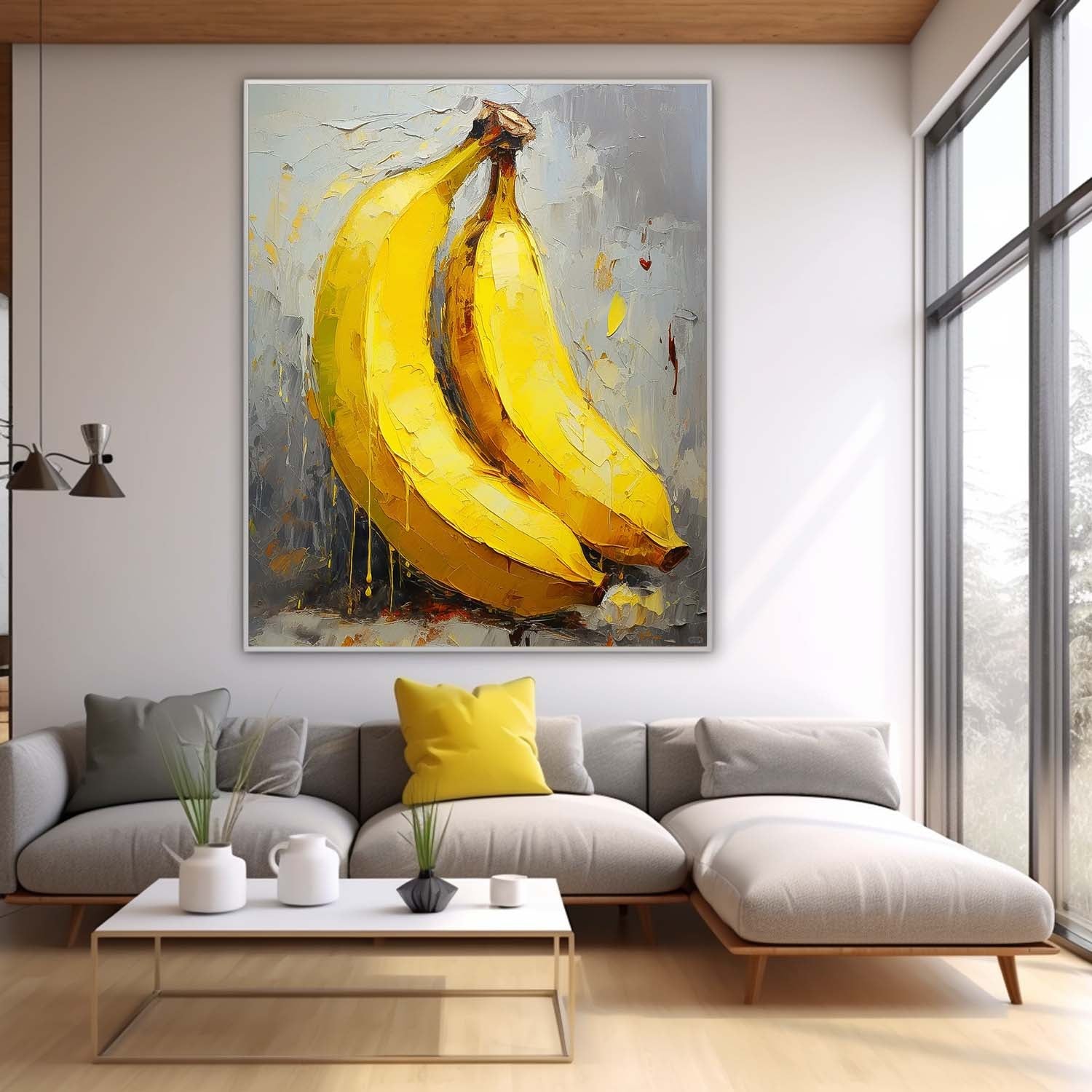 Abstract Canvas Art AB591 - Neutralighting