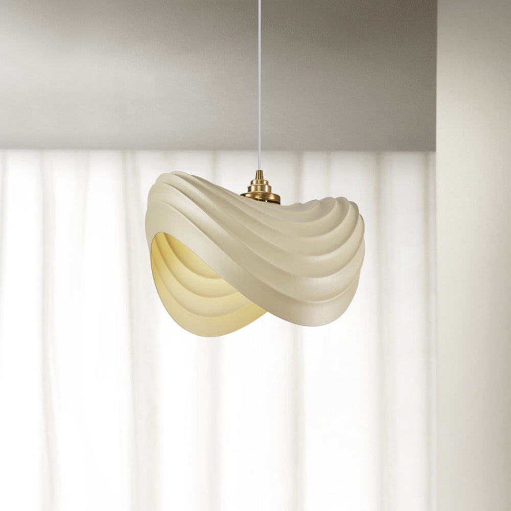 Ritta Wabi-Sabi Minimalisme Ripple Pendant Light, Resin&Metal - Neutralighting