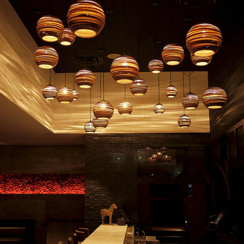Muto Pastoral Silkworm Rustic Paper Pendant Light - Neutralighting