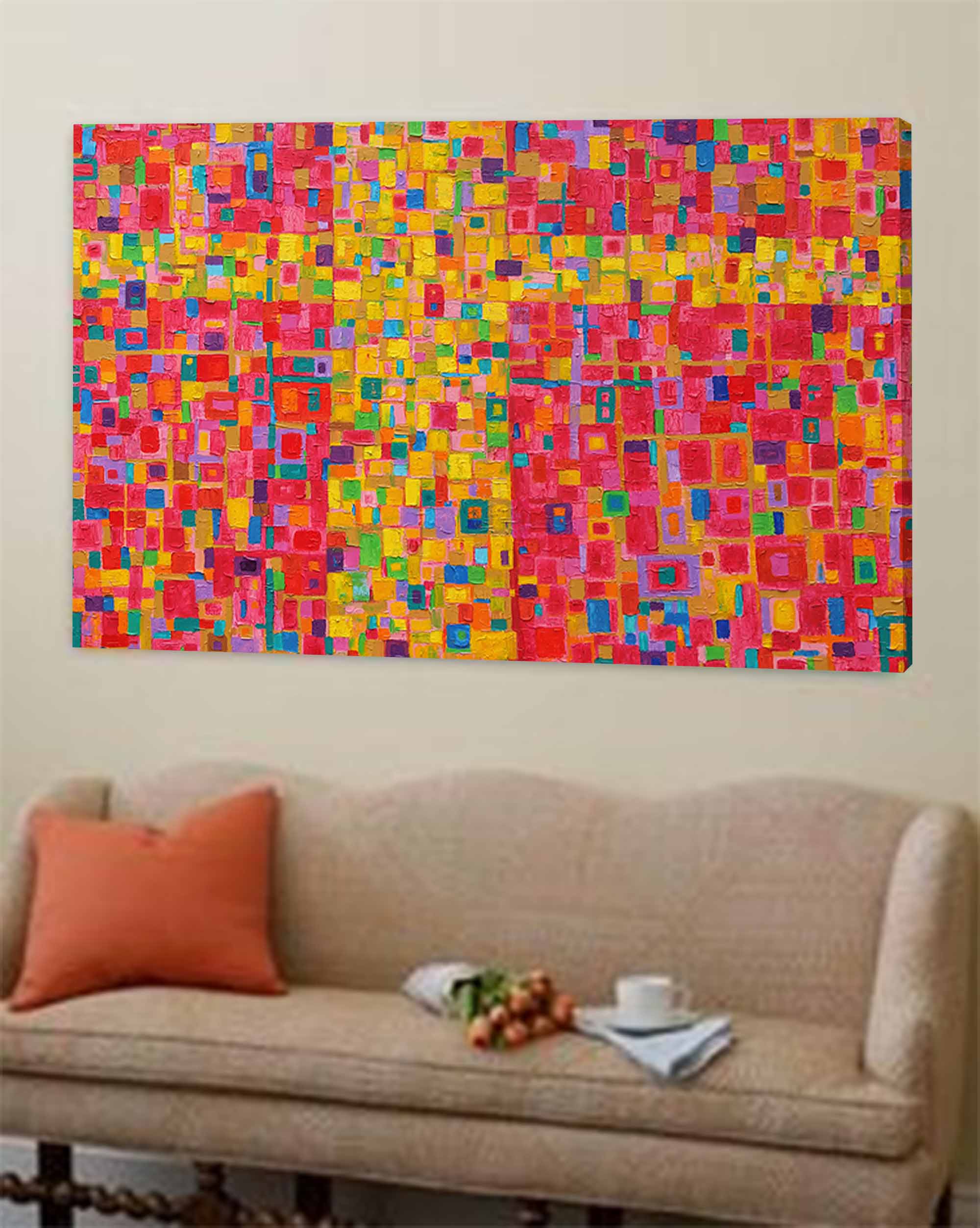 Wall Art Abstract Minimalist Bold Color