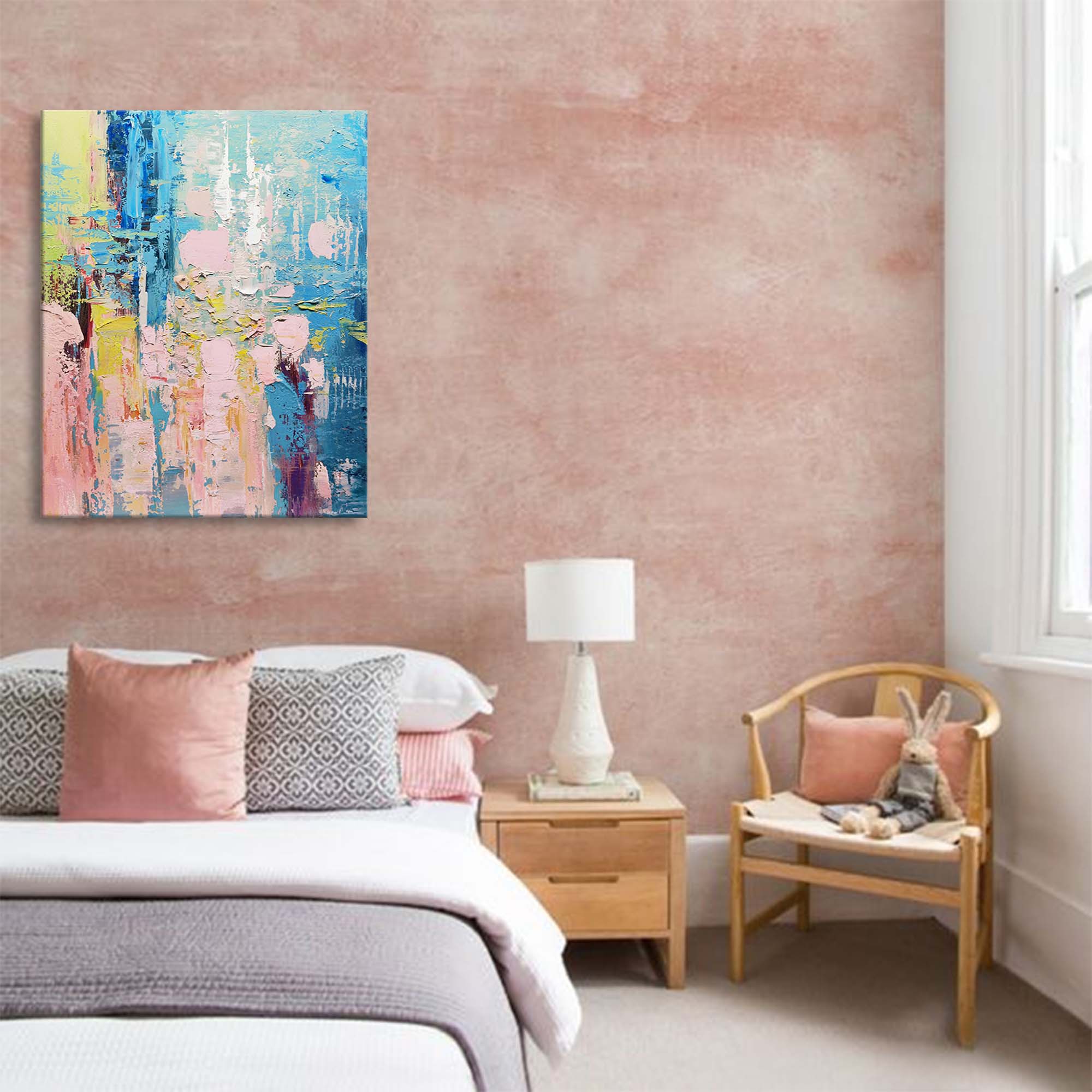 Abstract Canvas Art AB026 - Neutralighting