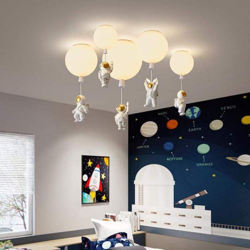 Aria Astronaut Balloon Flush Mount Ceiling Light, L 20/25/30/35cm - Neutralighting