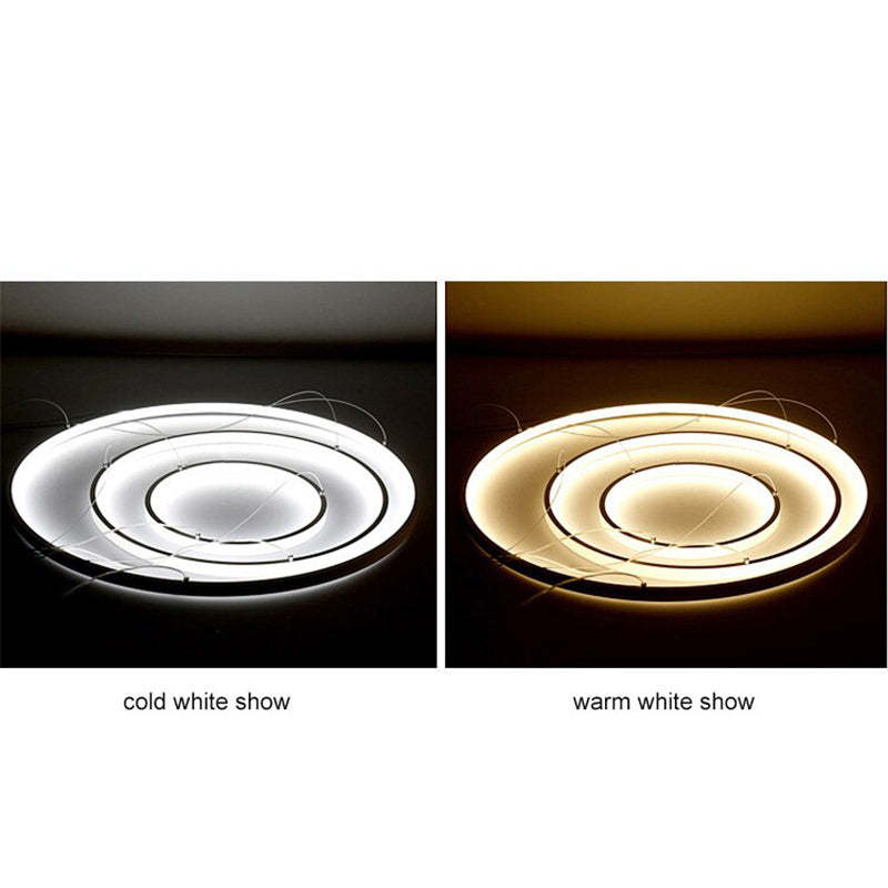 Aluna Pendant Light, Inner Ring Illuminated, White/Black/Gold - Neutralighting