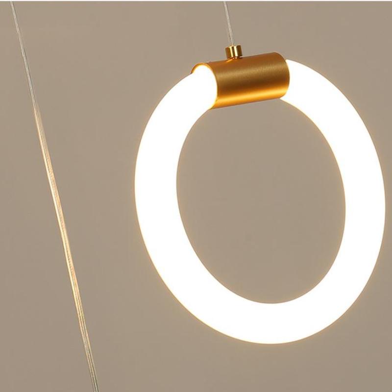 Arisha Minimalist Staircase Ring Metal Pendant Light - Neutralighting