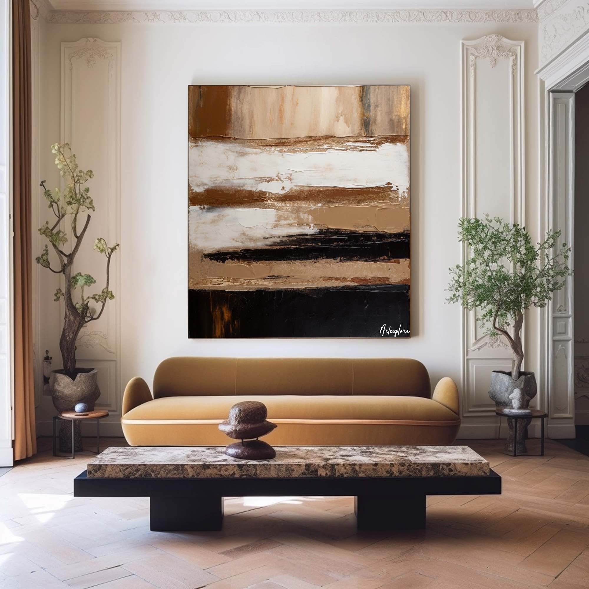 Wall Art Layered Soil and Shadow