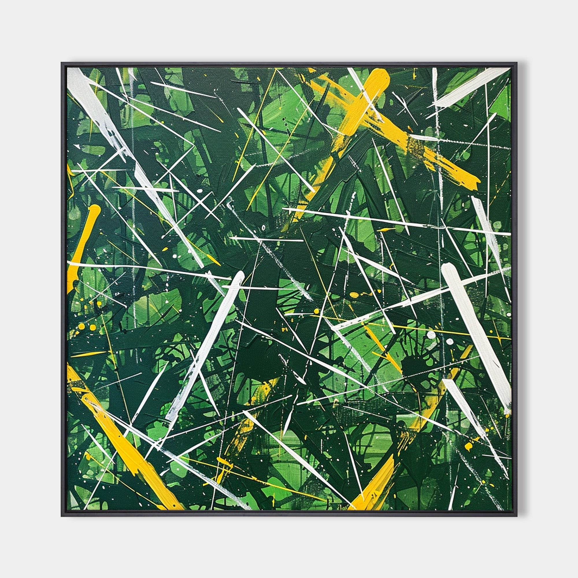 Emerald Chaos Contemporary Painting