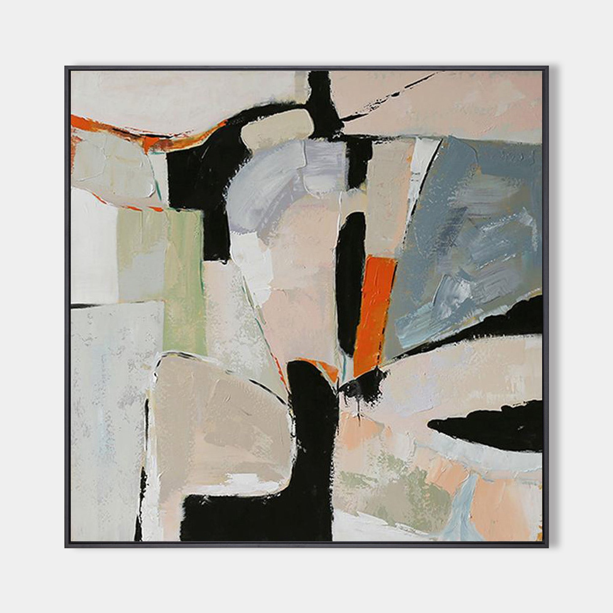 Modern Abstract Geometric Textured Wall Art