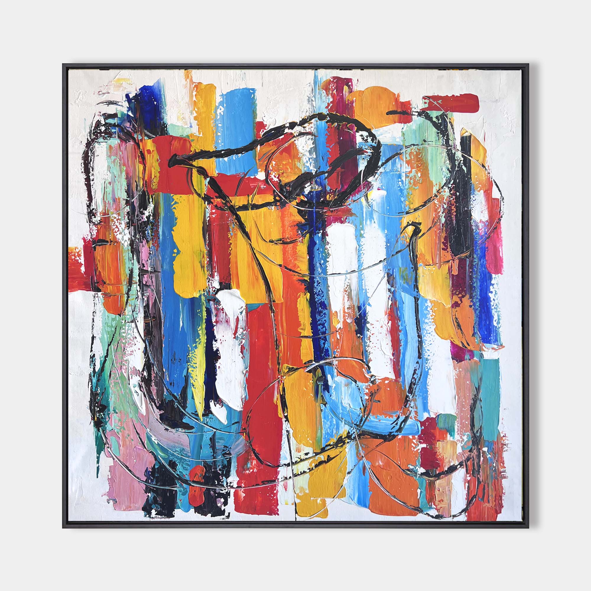 Colorful Abstract Expressionist  Painting