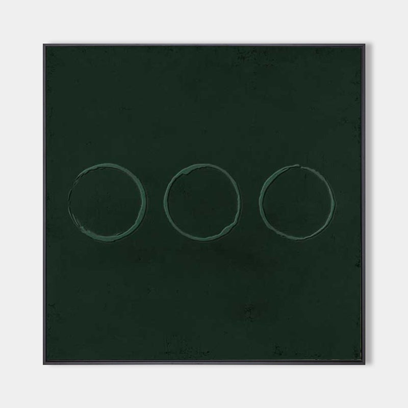 Wall Art Minimalist Circle Relief Painting
