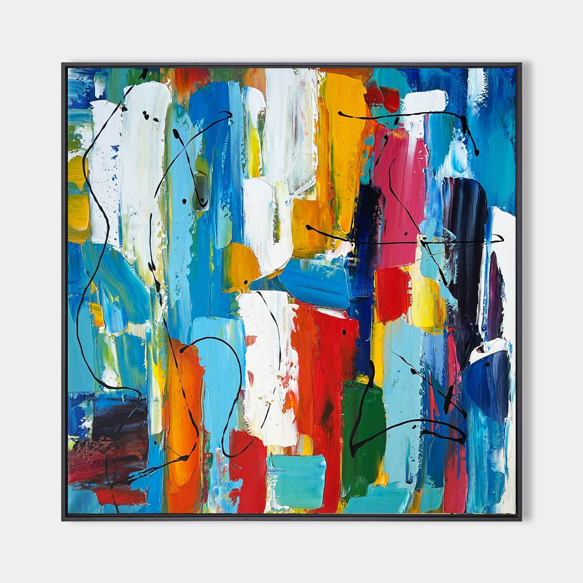Colorful Square Abstract Painting