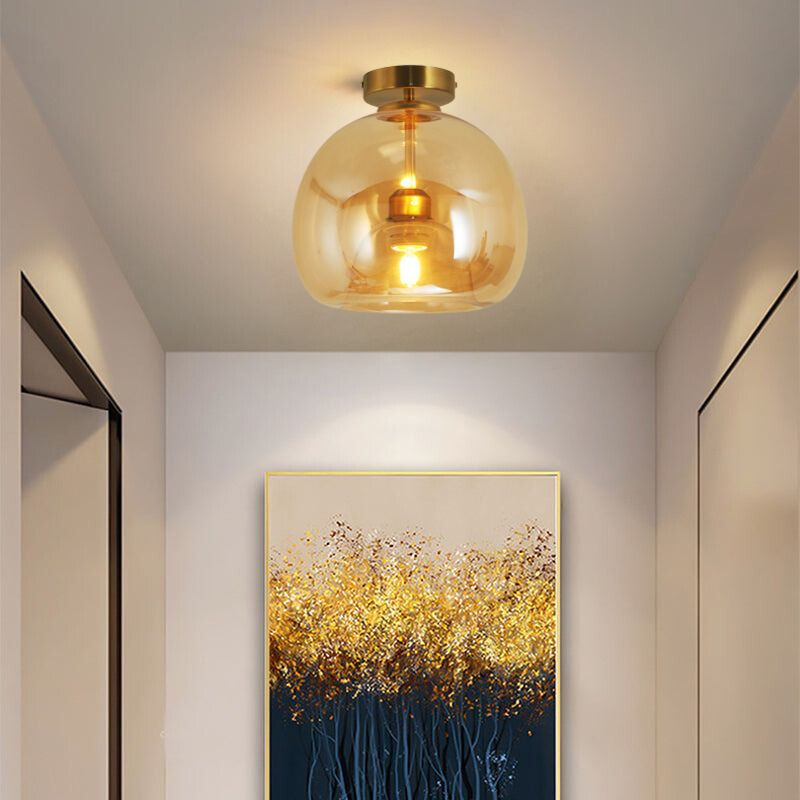 Rhea Glass Semi-Flush Mount Ceiling Light/Pendant Light - Neutralighting