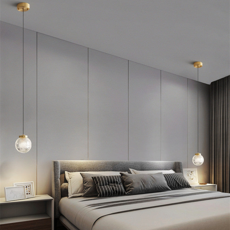 Arisha Modern Circle Glass Pendant Light for Bedroom & Hotel - Neutralighting