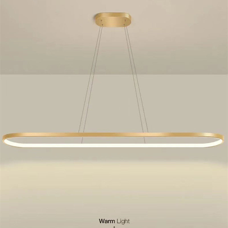 Junel Minimalist Oval Interior Hanging Pendant Light - Neutralighting