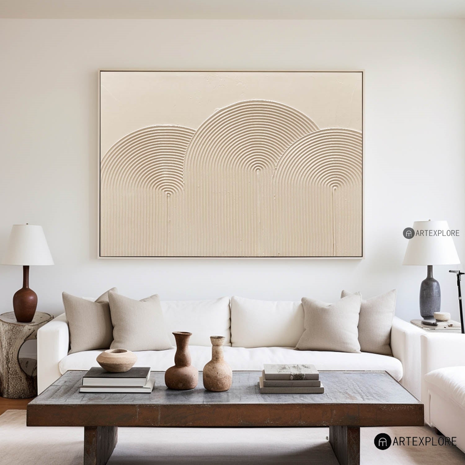 Organic Arch Contour Abstract Art