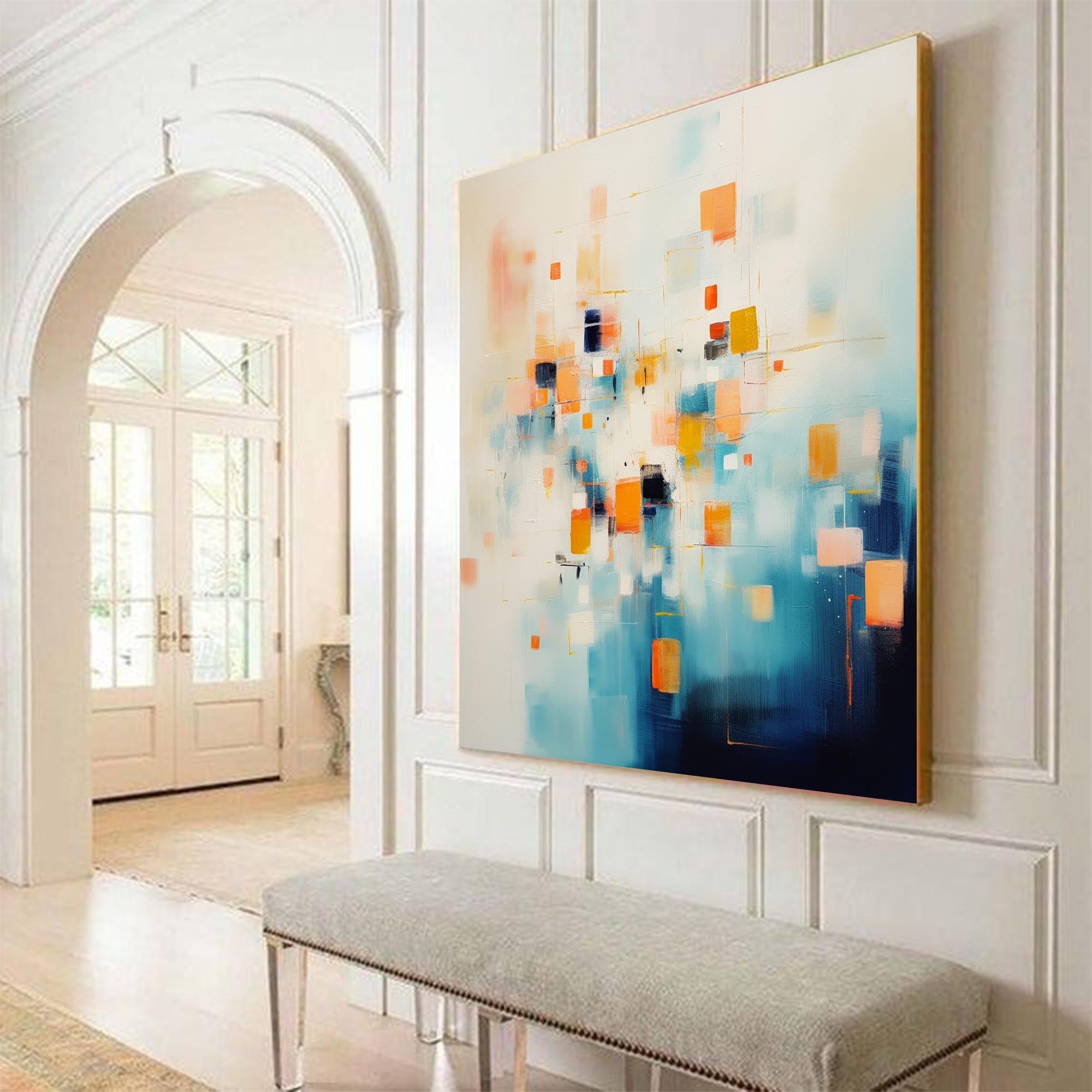 Abstract Canvas Art AB219 - Neutralighting