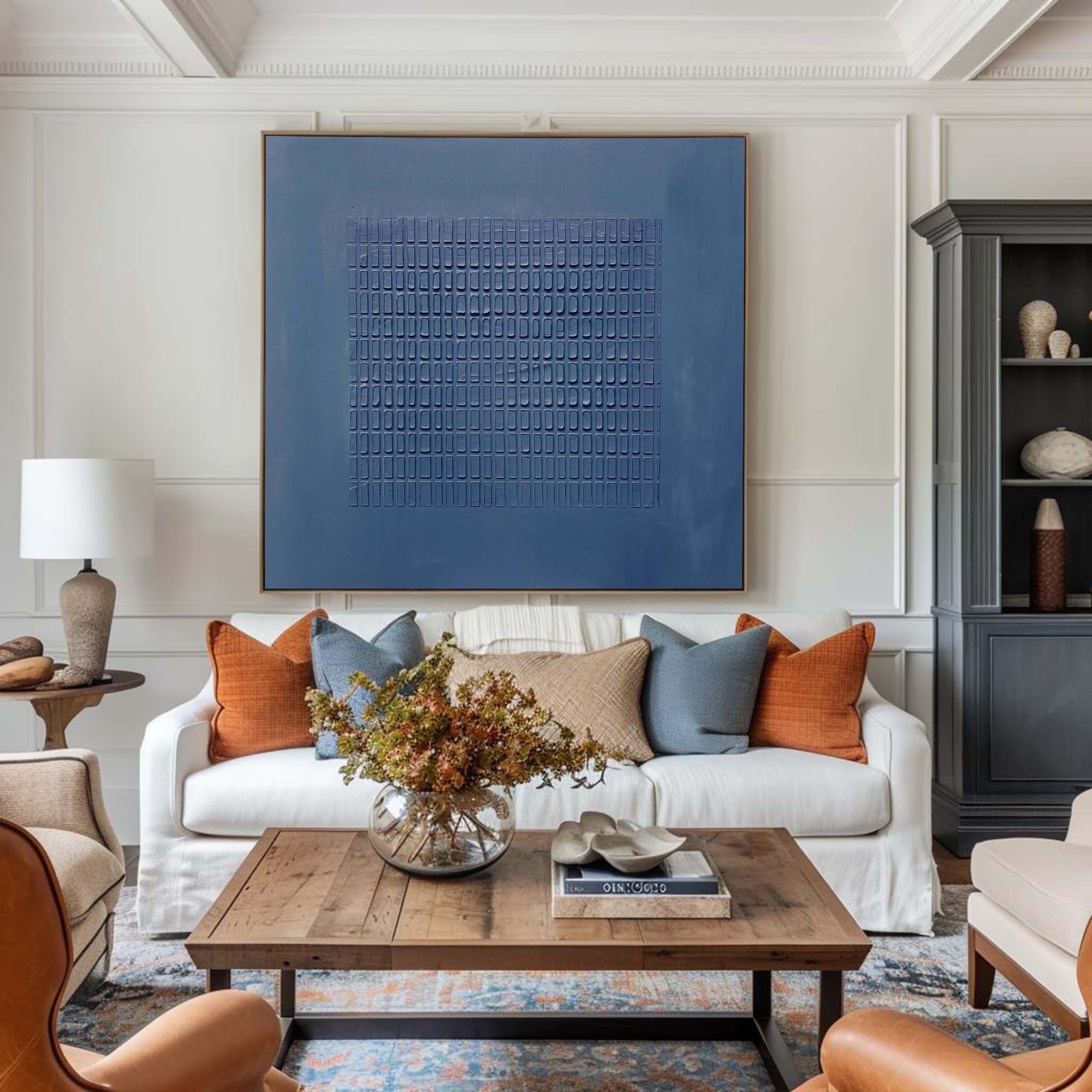Blue Minimalist Painting