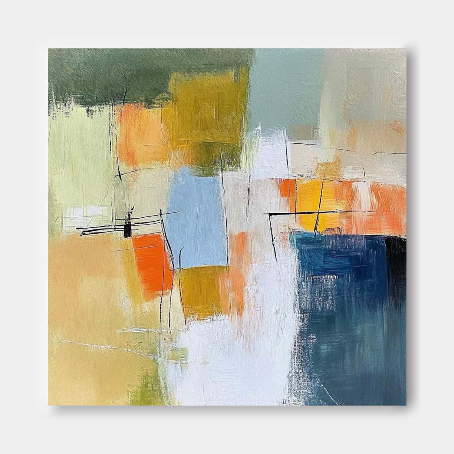 Wall Art Abstract Soft Gradient Sky Natural