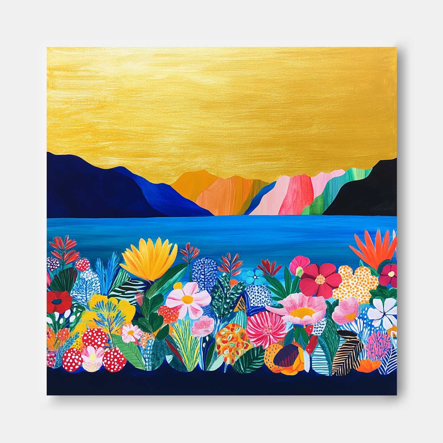 Wall Art Flower Post-Impressionist Vibrant