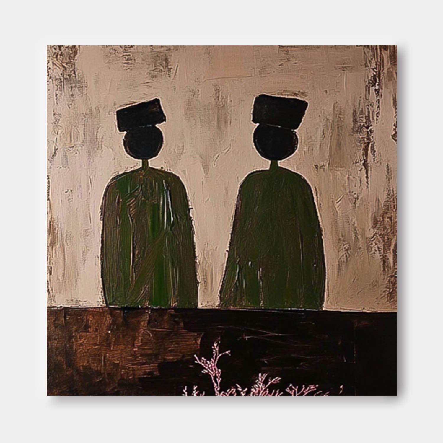 Wall Art Back View Figure Silhouette Modern