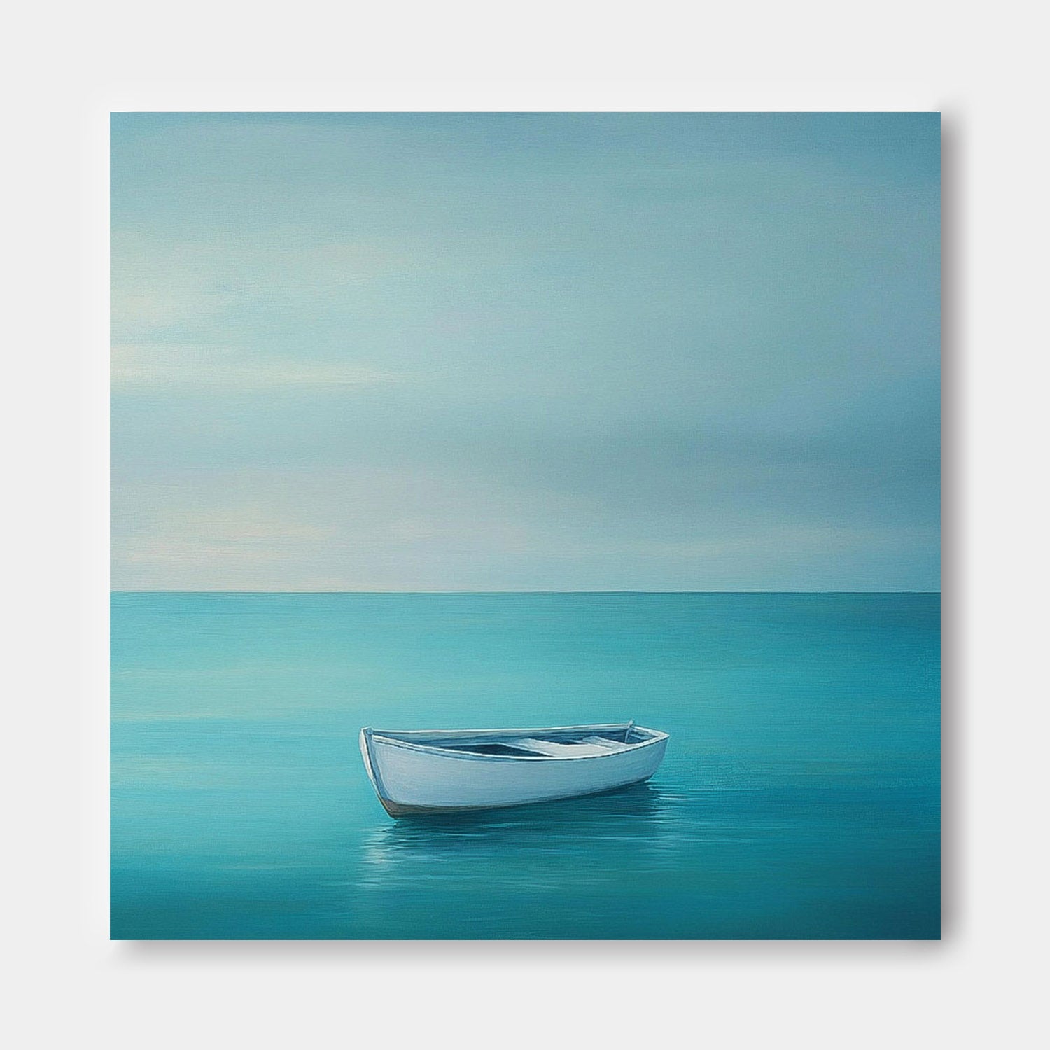 Wall Art Landscape Minimalist Boat Serene