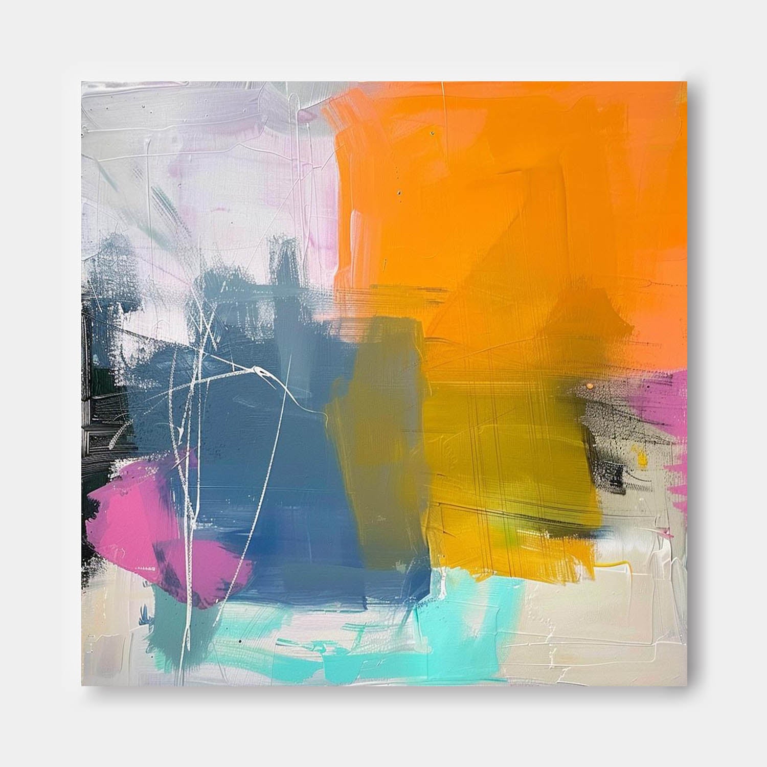 Wall Art Abstract Painterly Dreamy Elegant