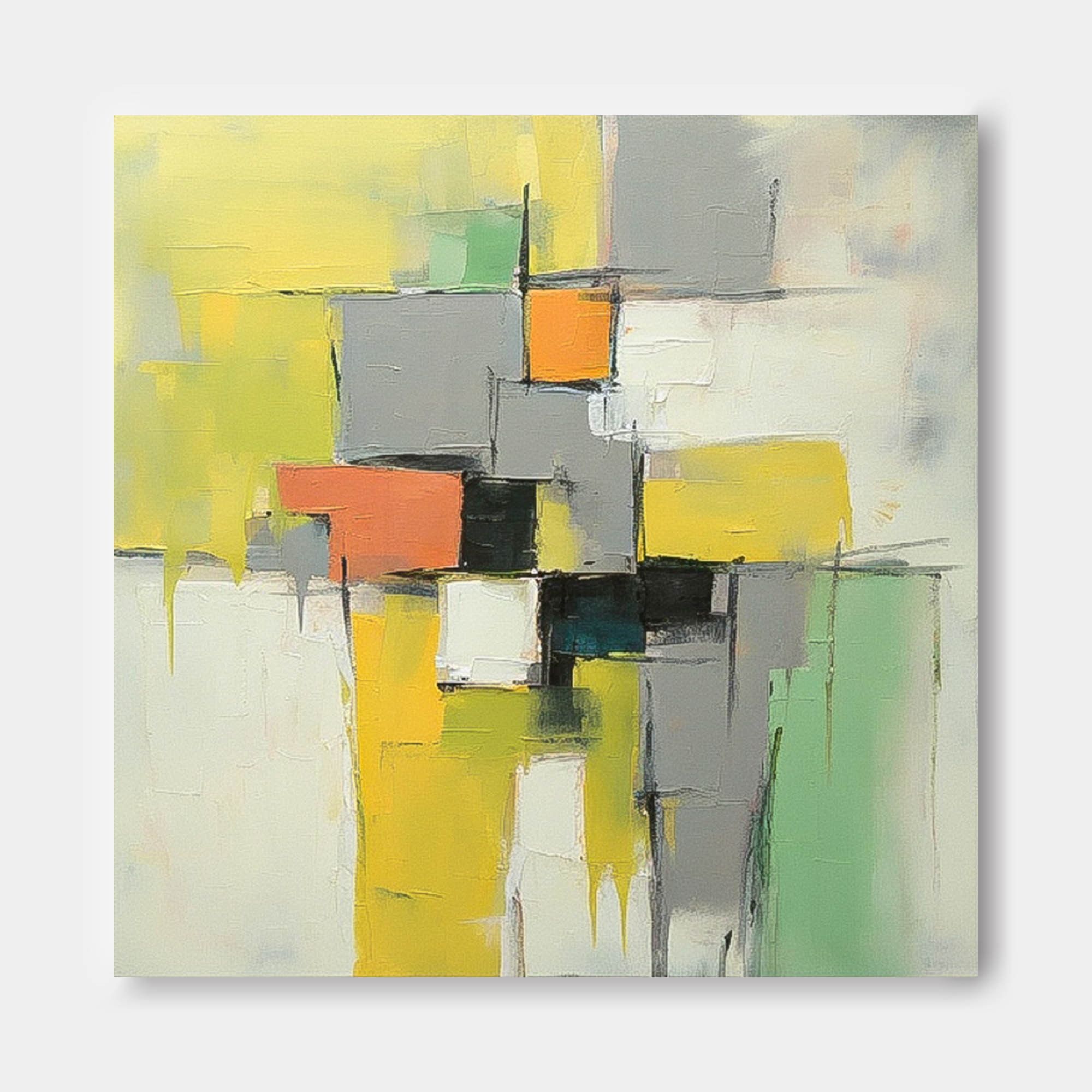 Wall Art Dynamic Abstract Contemporary Painterly
