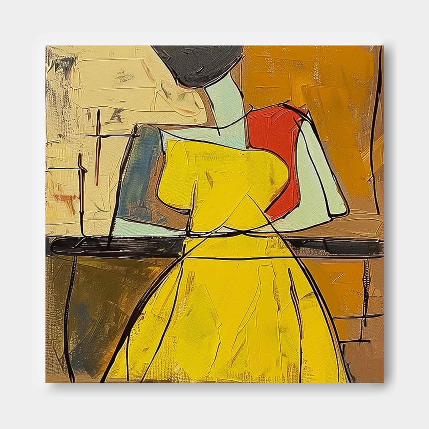 Wall Art People Cheerful Lively Expressionist