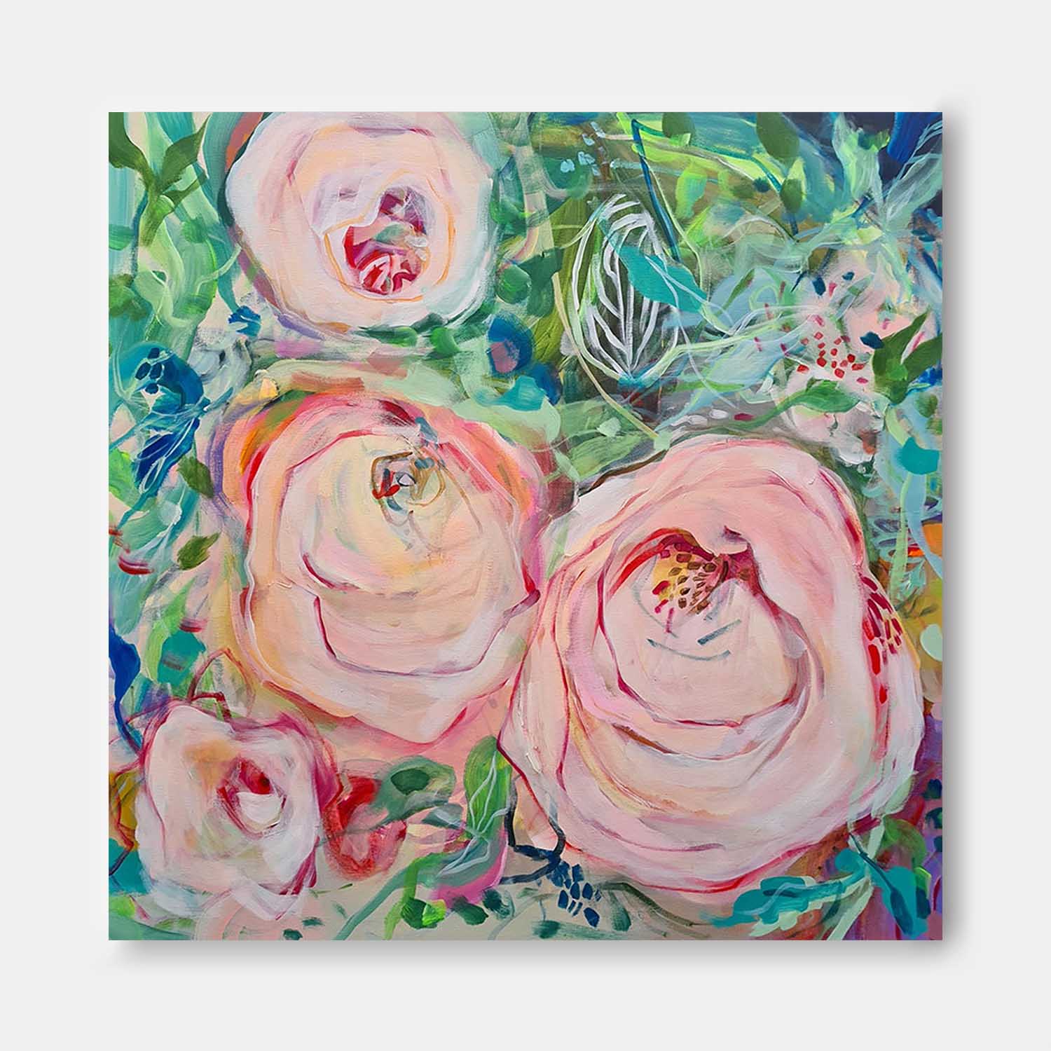 Wall Art Flower Impressionist Romantic Decor