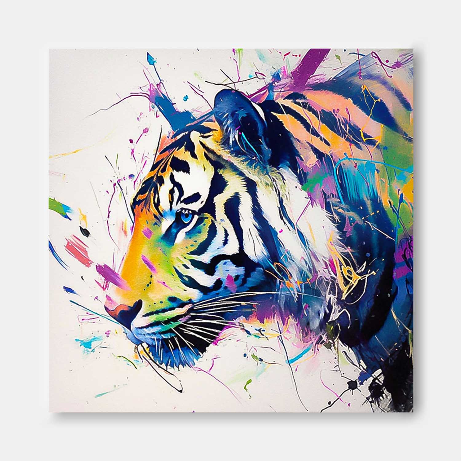 Wall Art Animal Playful Vibrant Dopamine Abstract