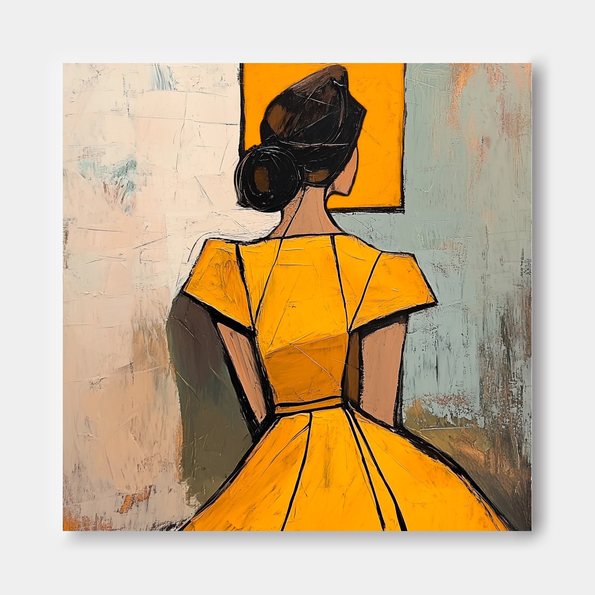 Wall Art People Geometric Cubism Artistic