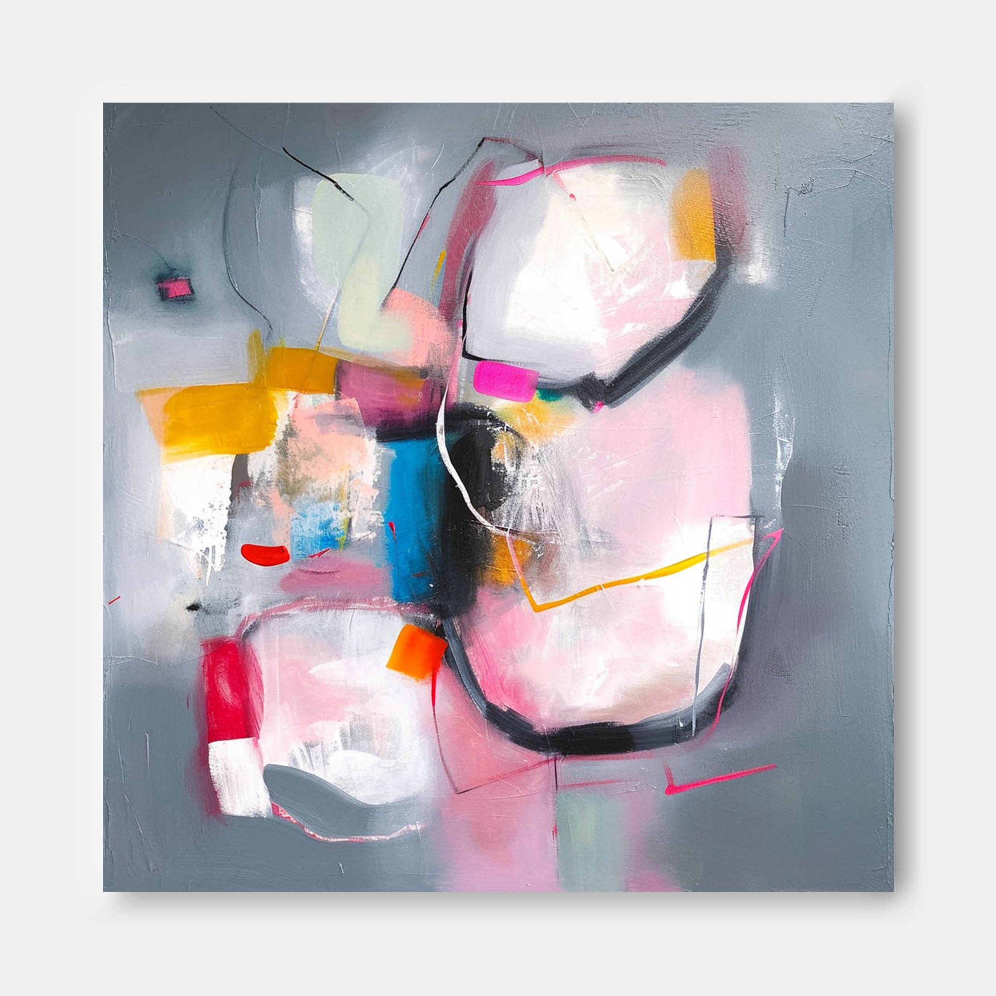 Wall Art Multicolor Abstract Pop Expressionist