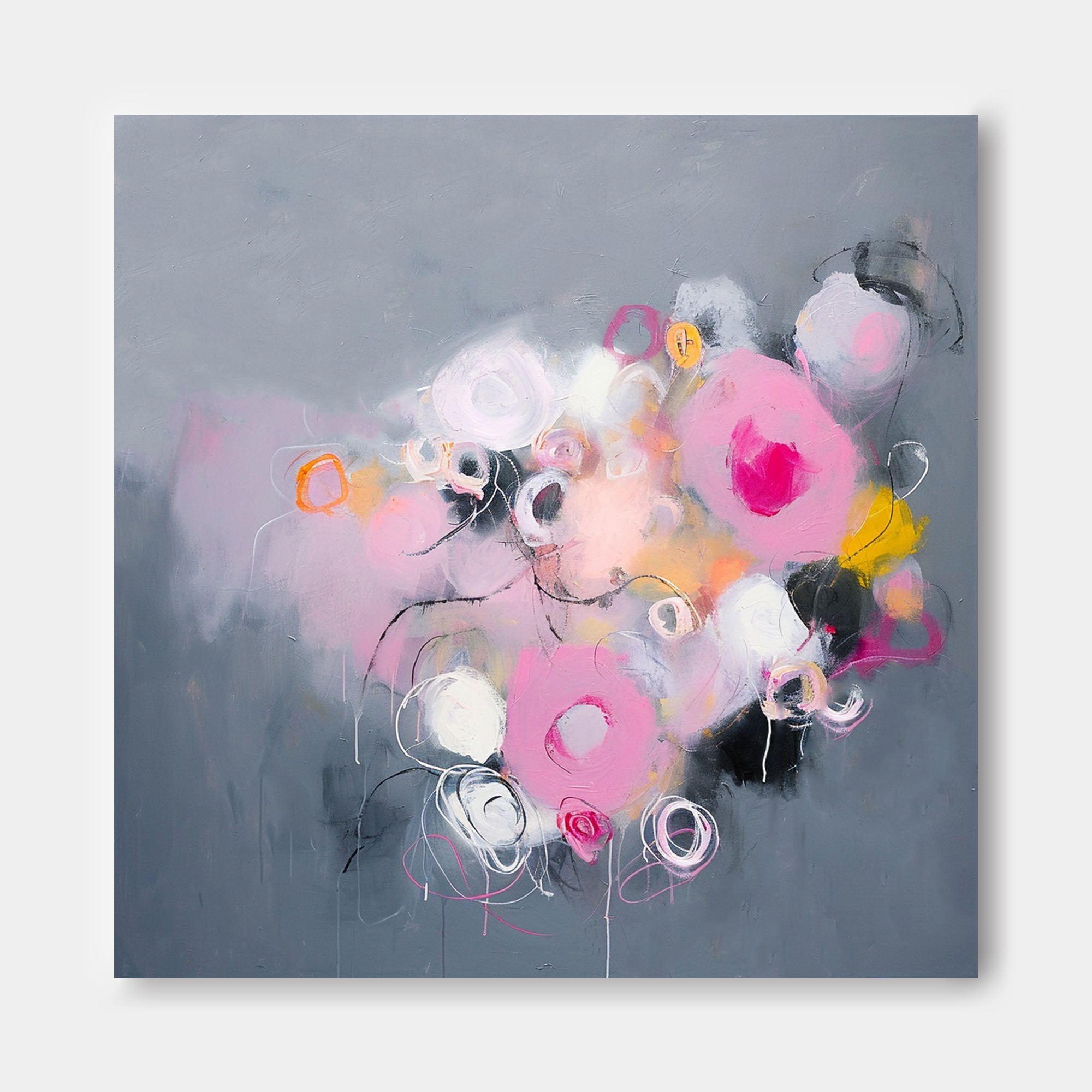 Wall Art Edgy Grungy Colorful Abstract Pop