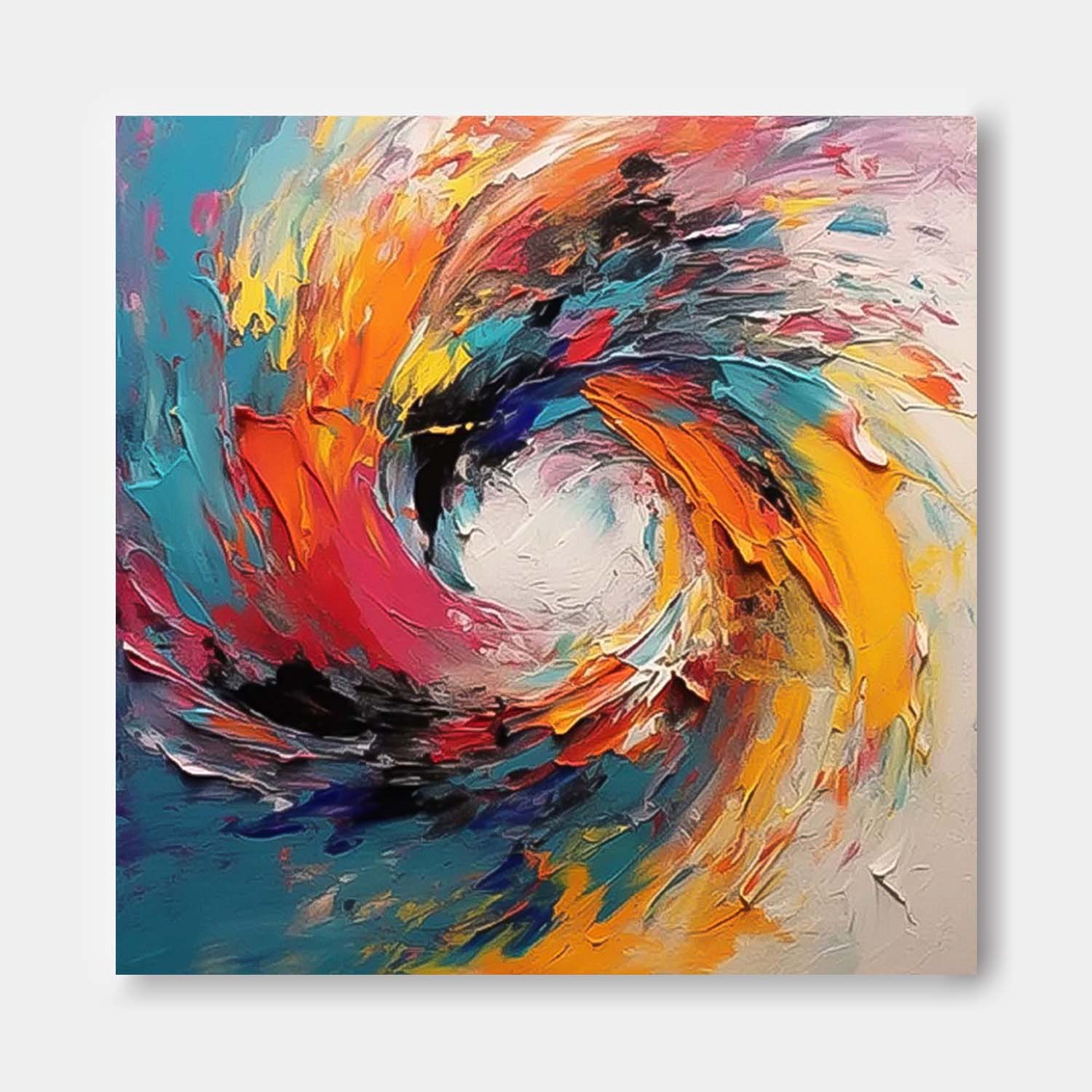 Wall Art Modern Abstract Impasto Cheerful