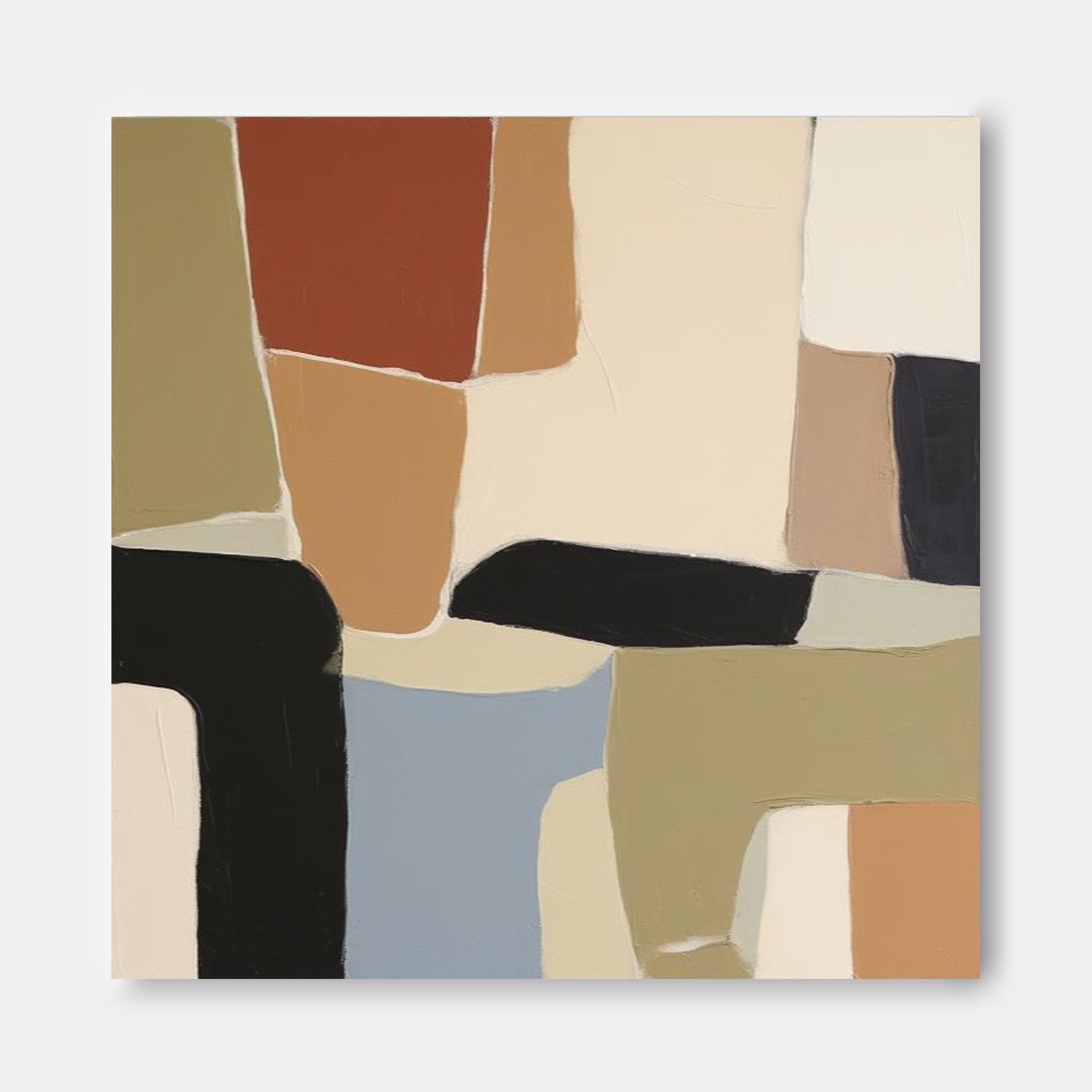 Wall Art Abstract Irregular Block Serene Calm