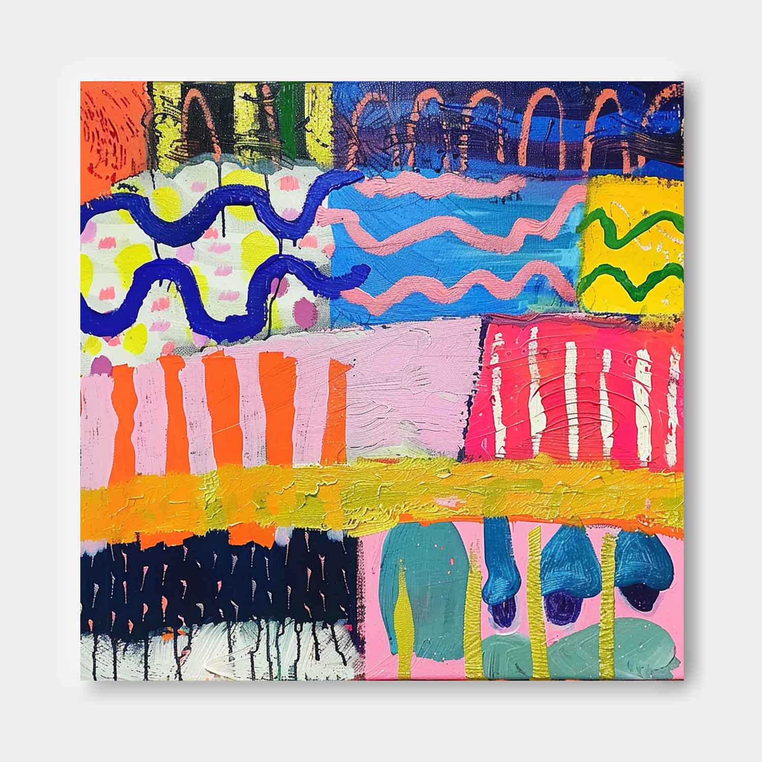 Wall Art Abstract Playful Energetic Modern