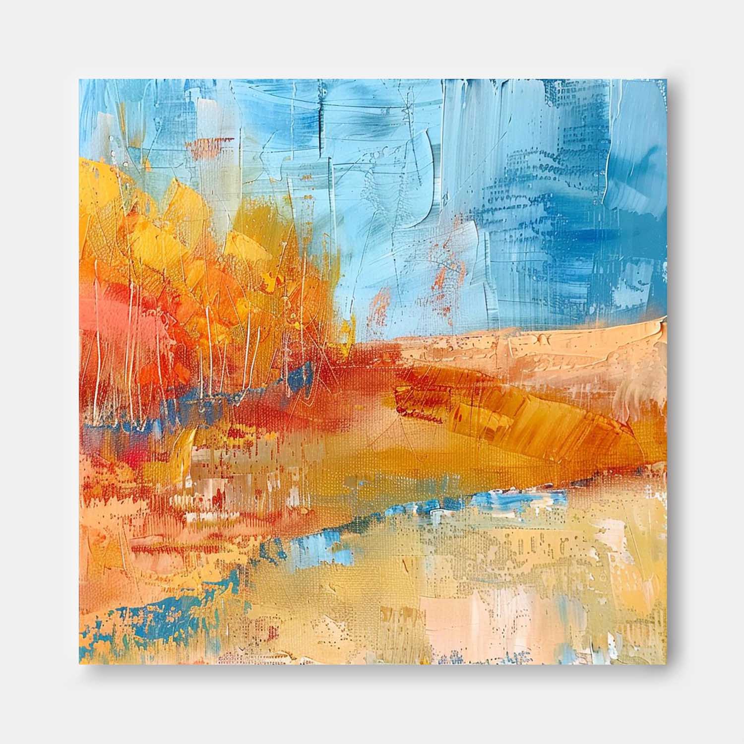 Wall Art Contemporary Abstract Expressionist Autumn