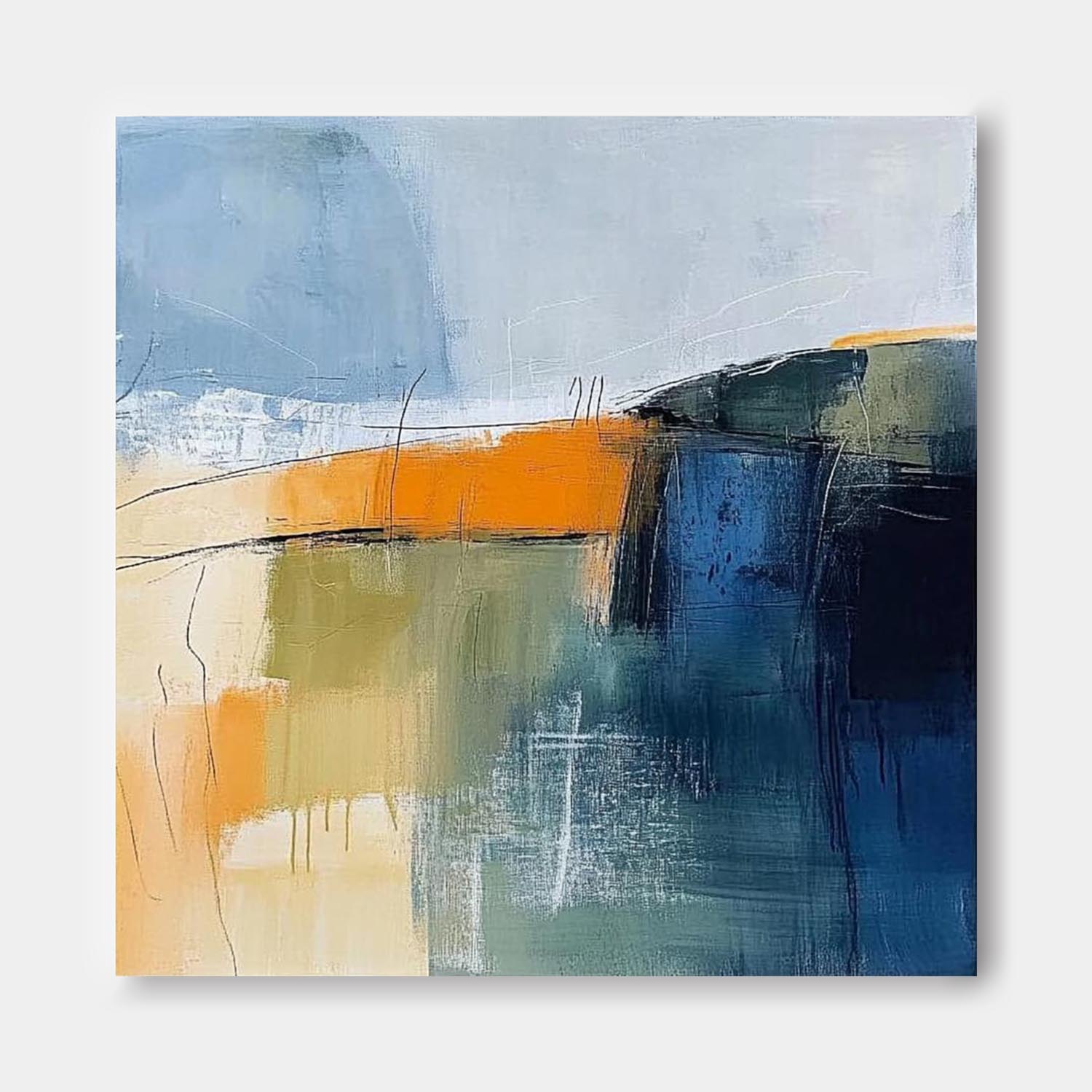 Wall Art Abstract Expressionist Painterly Scene