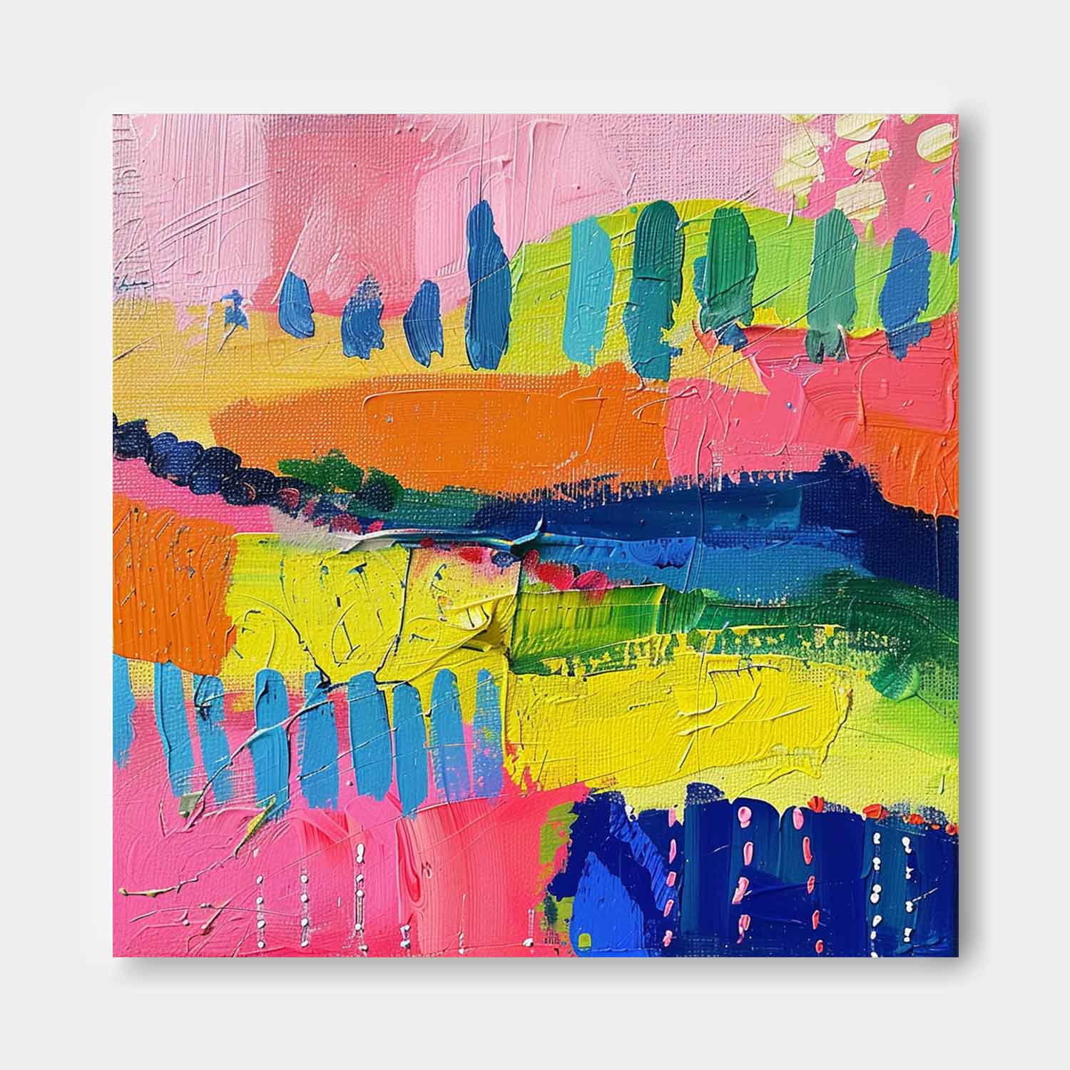 Wall Art Abstract Energetic Tropical Artistic
