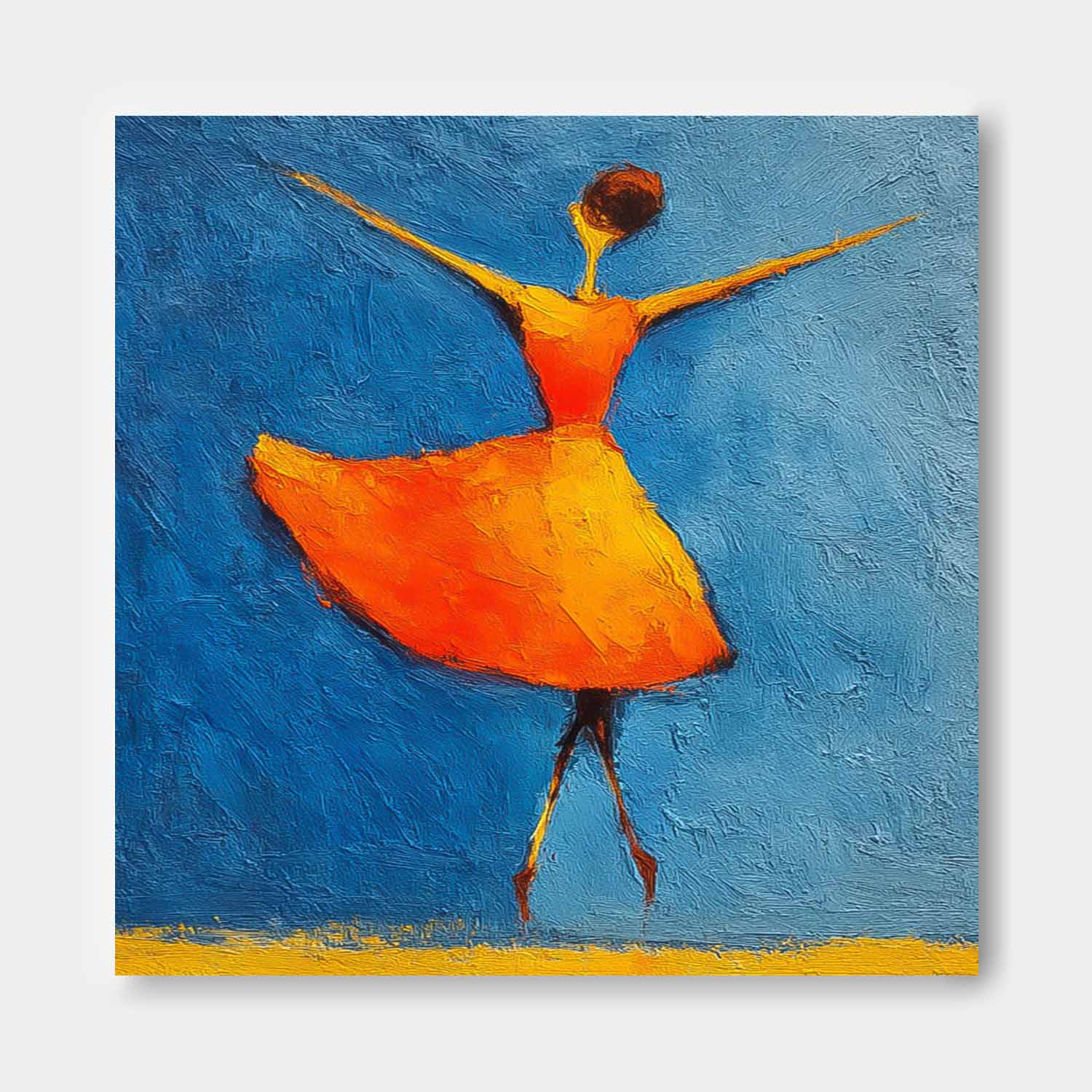 Wall Art People Freeing Energetic Soft Lyrical