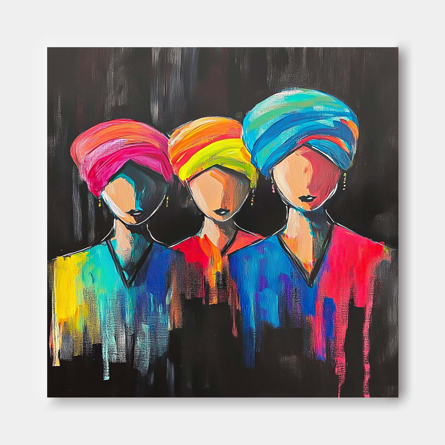 Wall Art People Dramatic Exotic Cultural