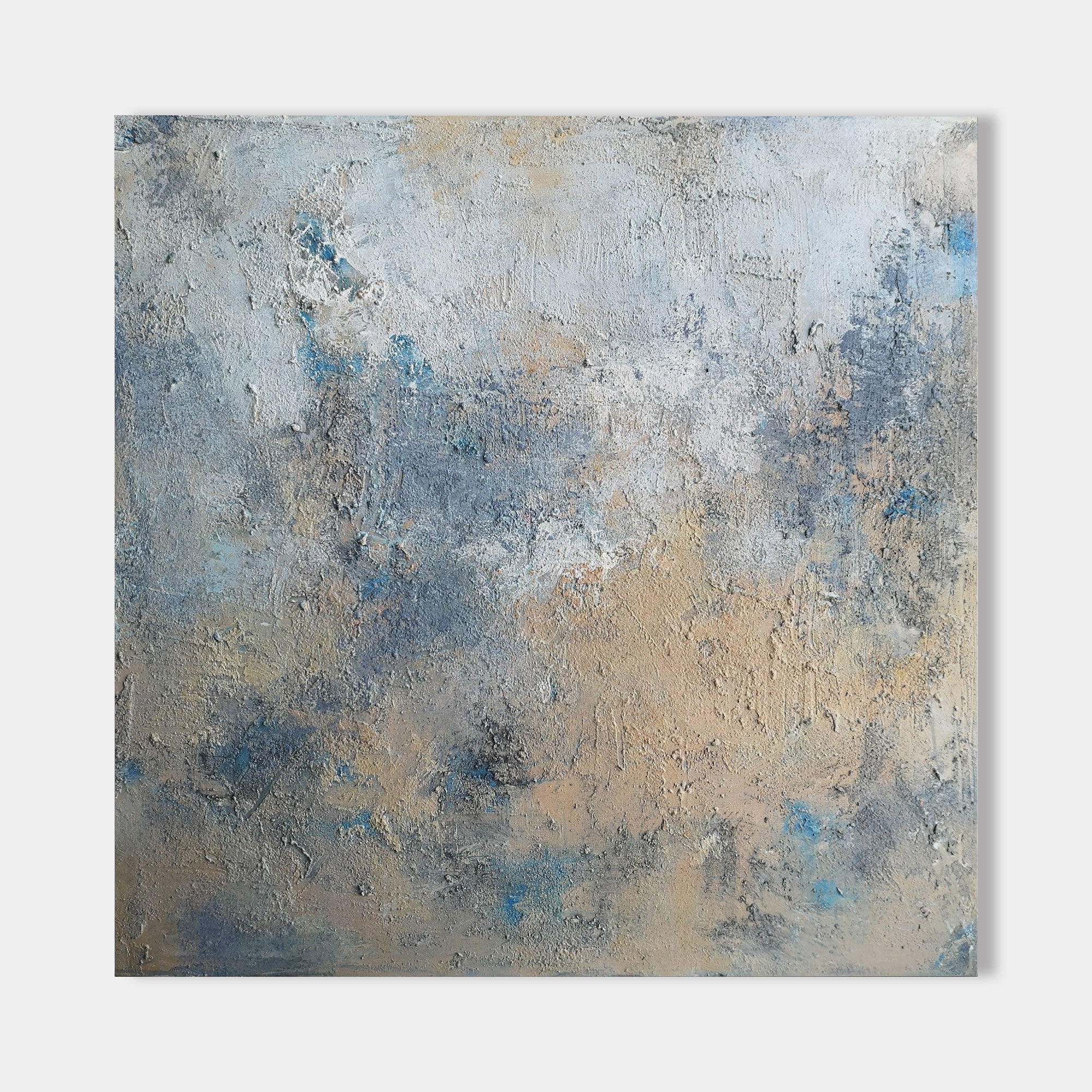 Blue Yellow Abstract Art