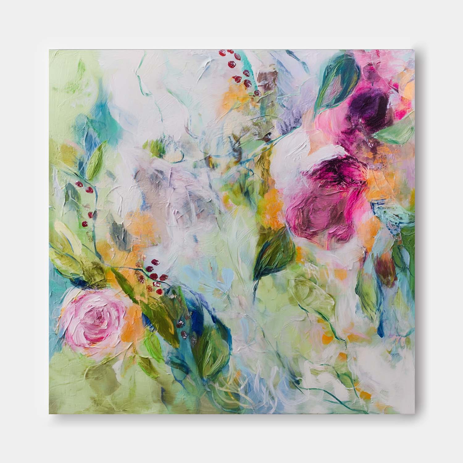 Wall Art Lyrical Abstract Floral Retro