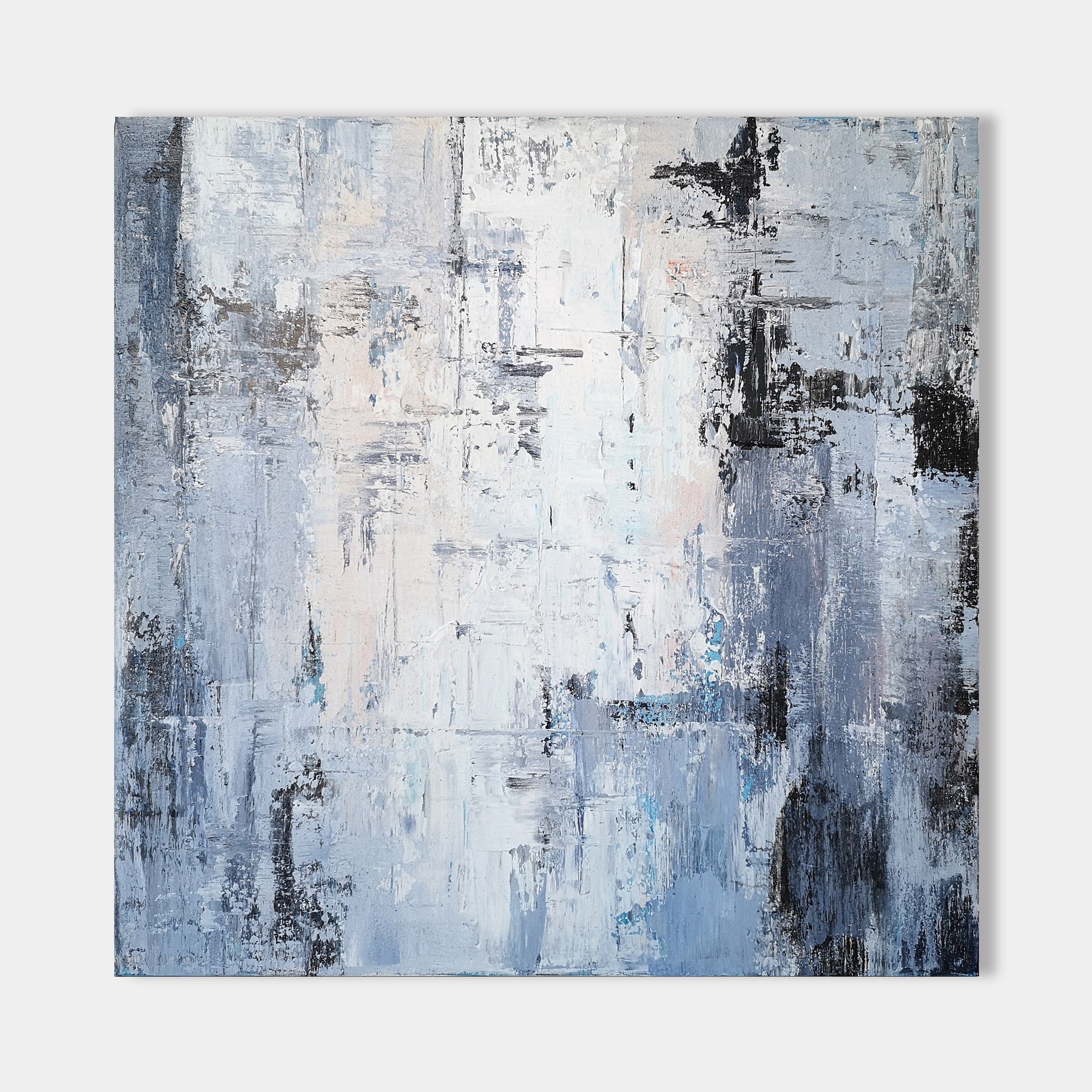 Blue Abstract Landscape Painting